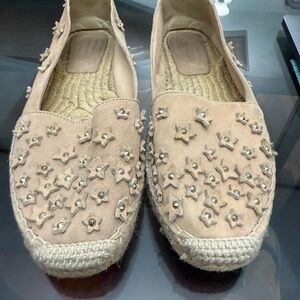 Zara Tan Espadrilles with Star Accents
